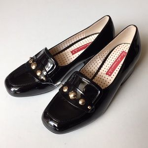But another innocent tale: Gold Studs Black Loafer